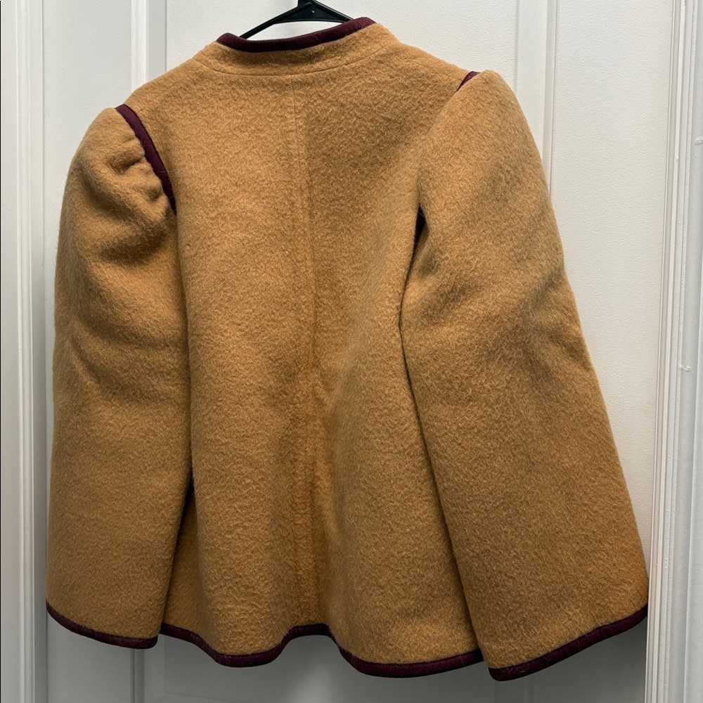 Vintage Lanvin Wool Pea Coat Made in France Size 42 8/10 Blazer Jacket 1970 - Picture 7 of 11